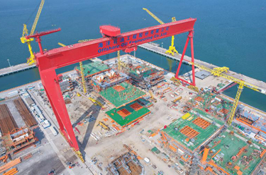 渤海灣首個千億方大氣田平臺主體結(jié)構(gòu)建造完成