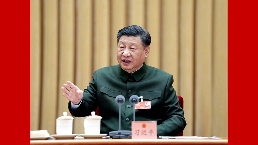 習近平出席解放軍和武警部隊代表團全體會議